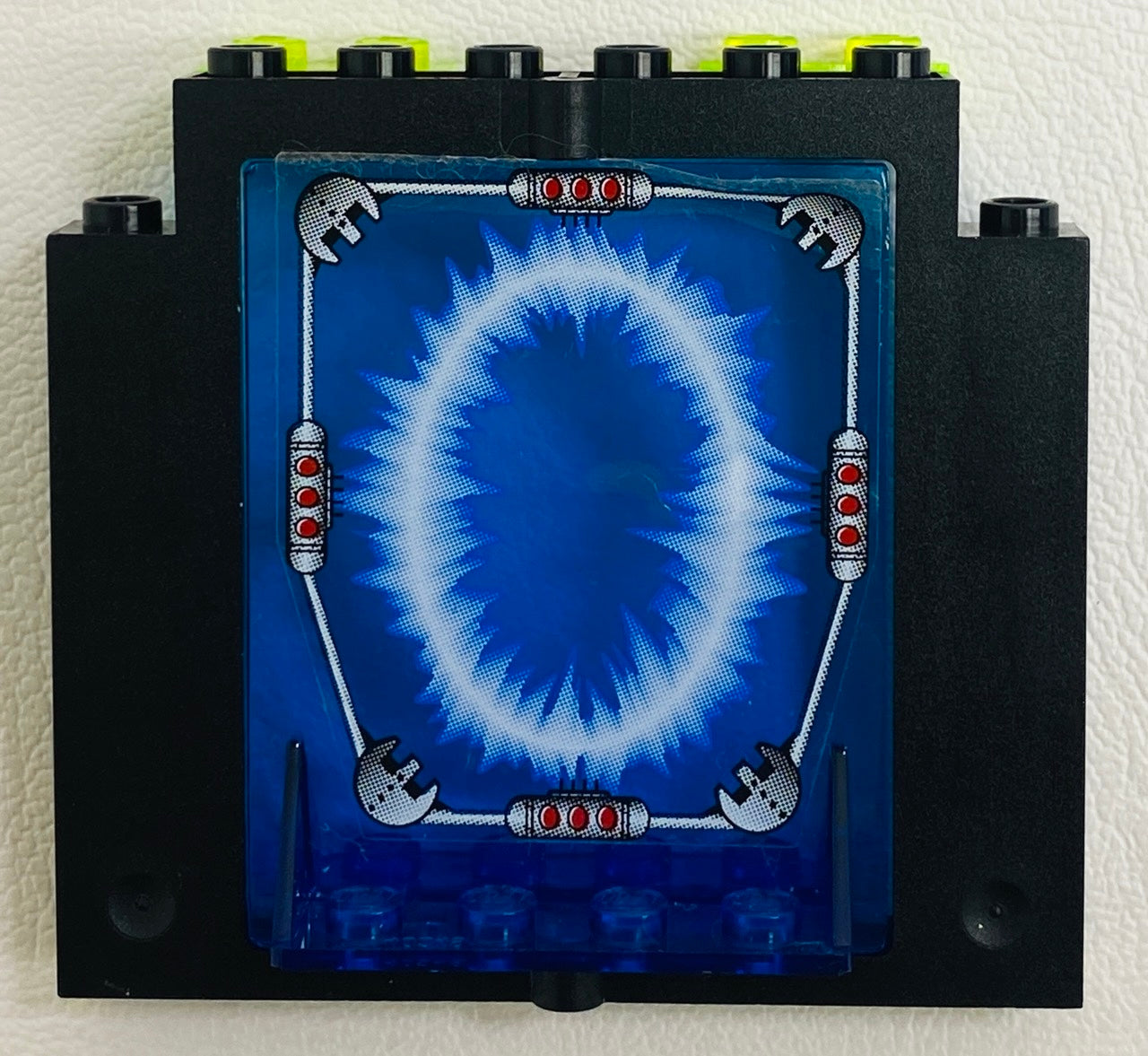 LEGO Swivel Door Trans Dark Blue in Black Frame from Agents Underwater Base