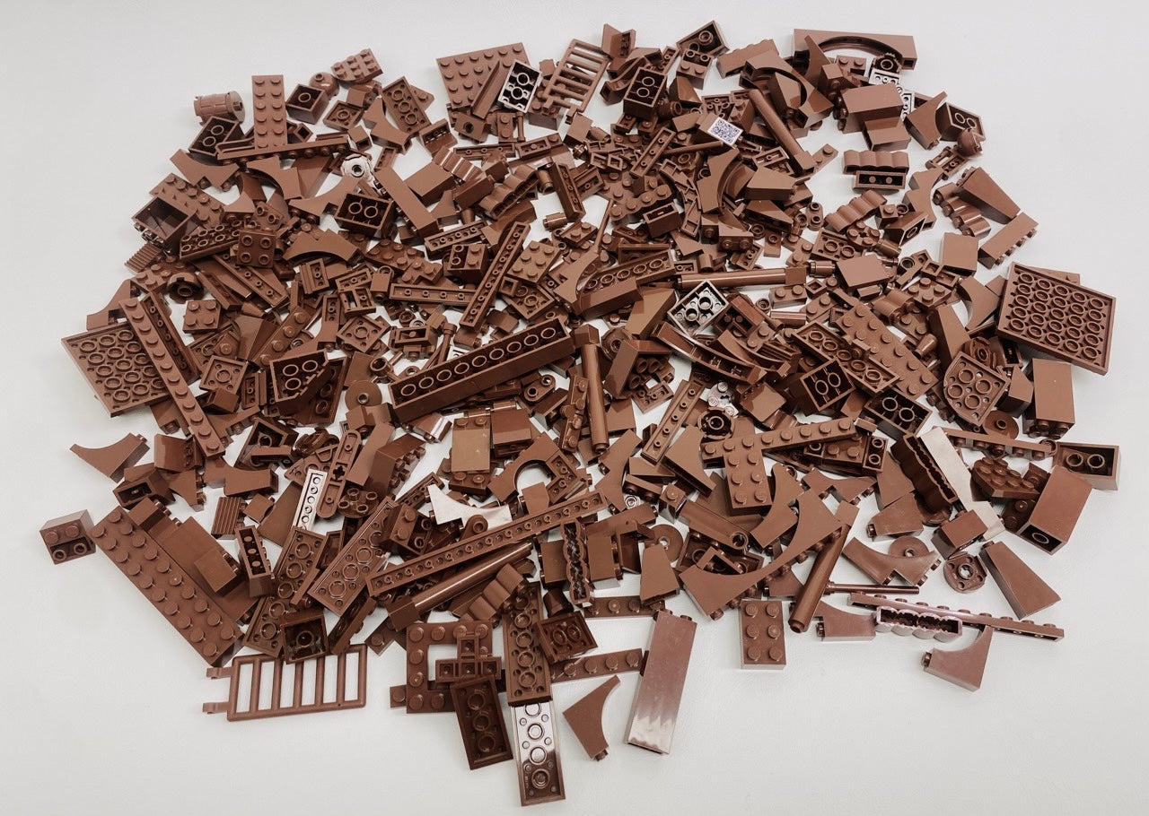 LEGO Reddish Brown Fun Pack Mixed Pieces Bricks Slopes Plates and More