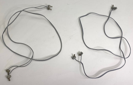 LEGO Vintage Wire with 4 Connectors Pack of 2 Light Grey (Old Shade) Approx 75cm / 96 studs