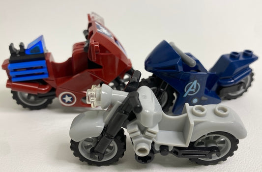 LEGO Superheroes Motorcycle / Motorbike Pack Of 3 Mixed Types Captain America Avengers