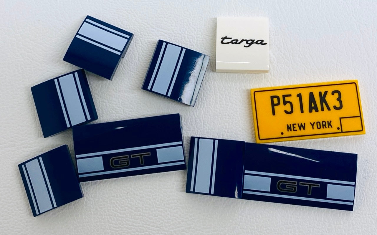 LEGO Ford Mustang Details Fun Pack Printed Tiles and Slopes