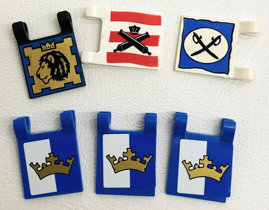 LEGO Flags Fun Pack Mixed Types Pirates Western Cavalry Castle