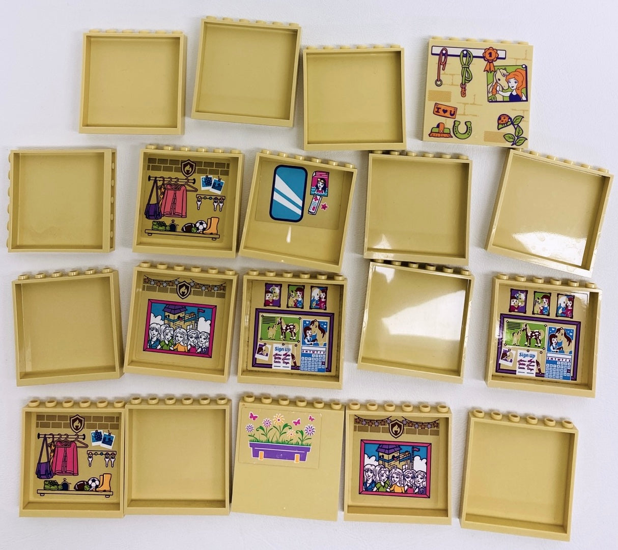 LEGO Tan Panel 1x6x5 Pack of 19