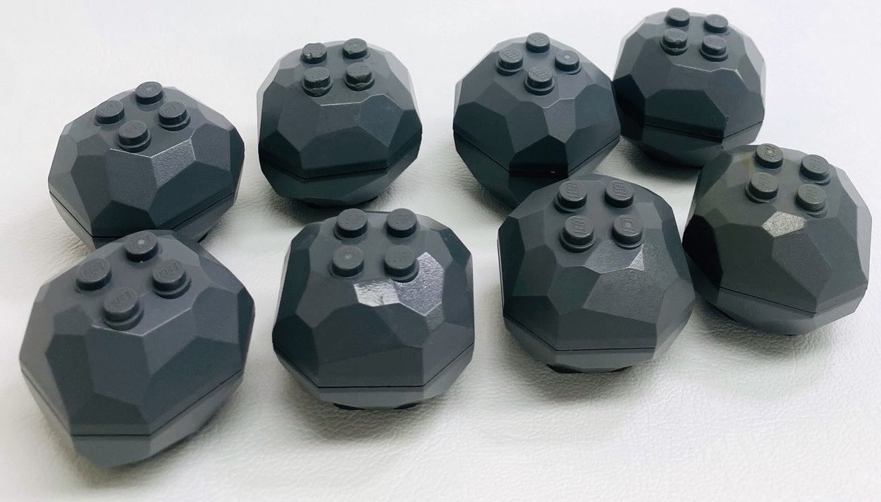 LEGO Dark Bluish Grey Rock Boulders Pack of 8