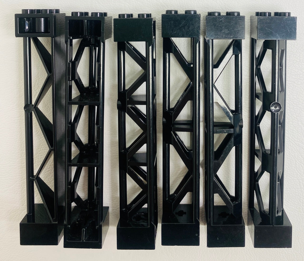 LEGO Support 2x2x10 Pack Of 6 Black