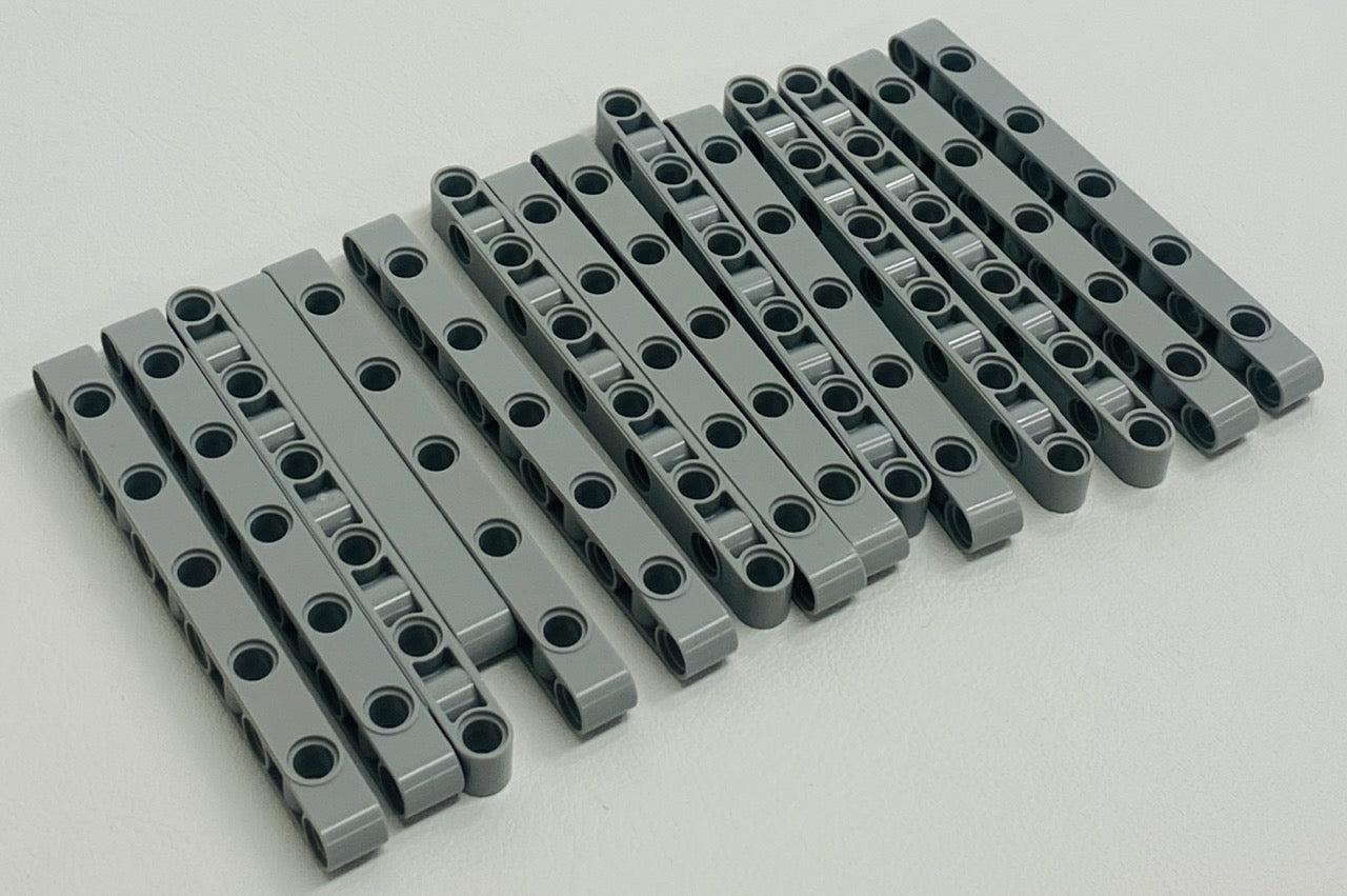 LEGO Technic Light Bluish Grey Liftarm Fun Pack Perpendicular Holes Mixed Lengths
