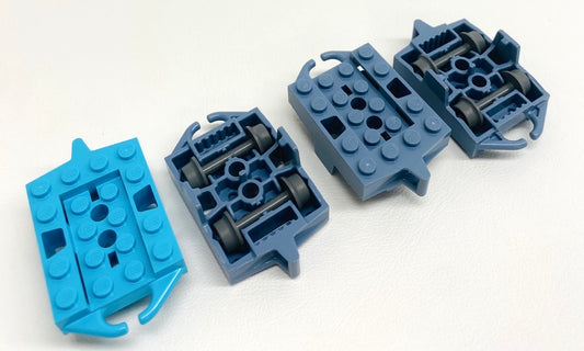 LEGO Roller Coaster Car Pack Of 4 Sand Blue / Medium Azure