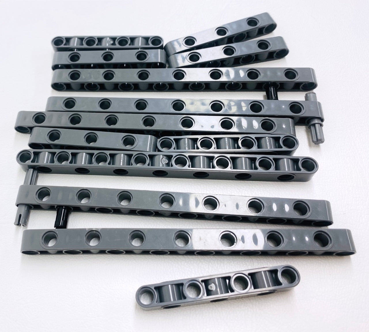 LEGO Technic Light Bluish Grey Liftarm Fun Pack Perpendicular Holes Mixed Lengths