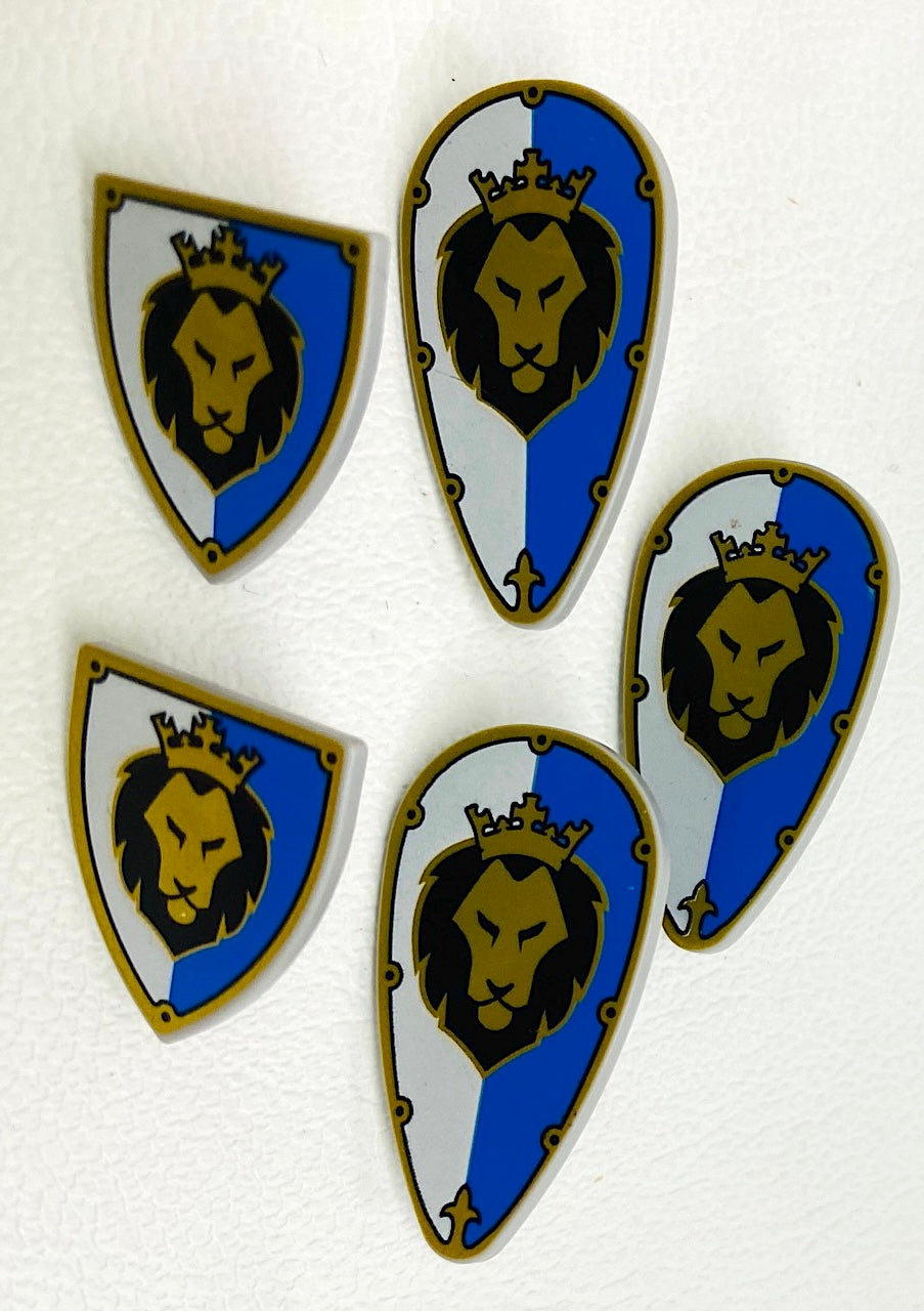 LEGO Castle Shields Fun Pack of 4 Lion Pattern
