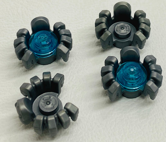 LEGO Animals / Robots Flat Silver Spider Pack of 4