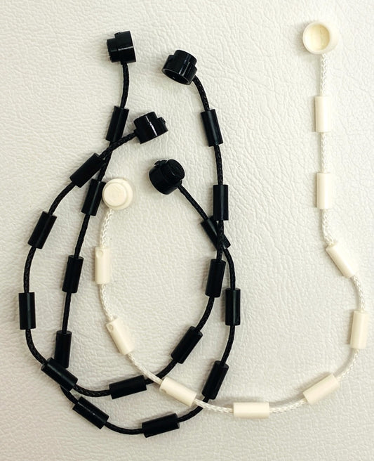 LEGO String with Grips Pack of 3 Black / White