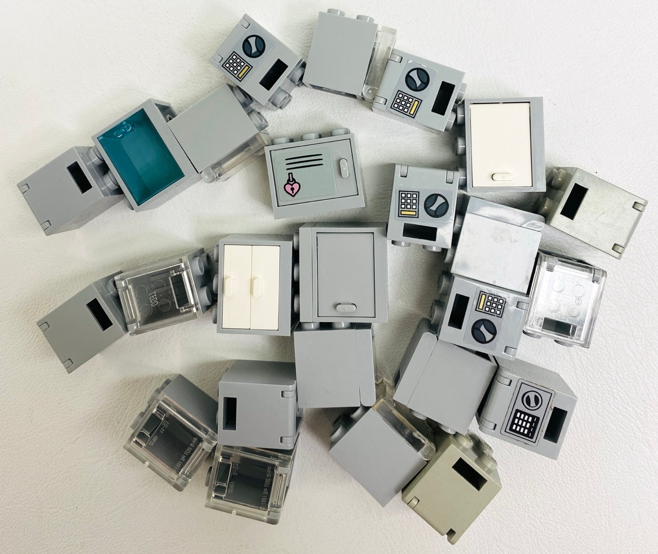 LEGO Light Bluish Grey Containers Fun Pack Cupboards Safes Lockers