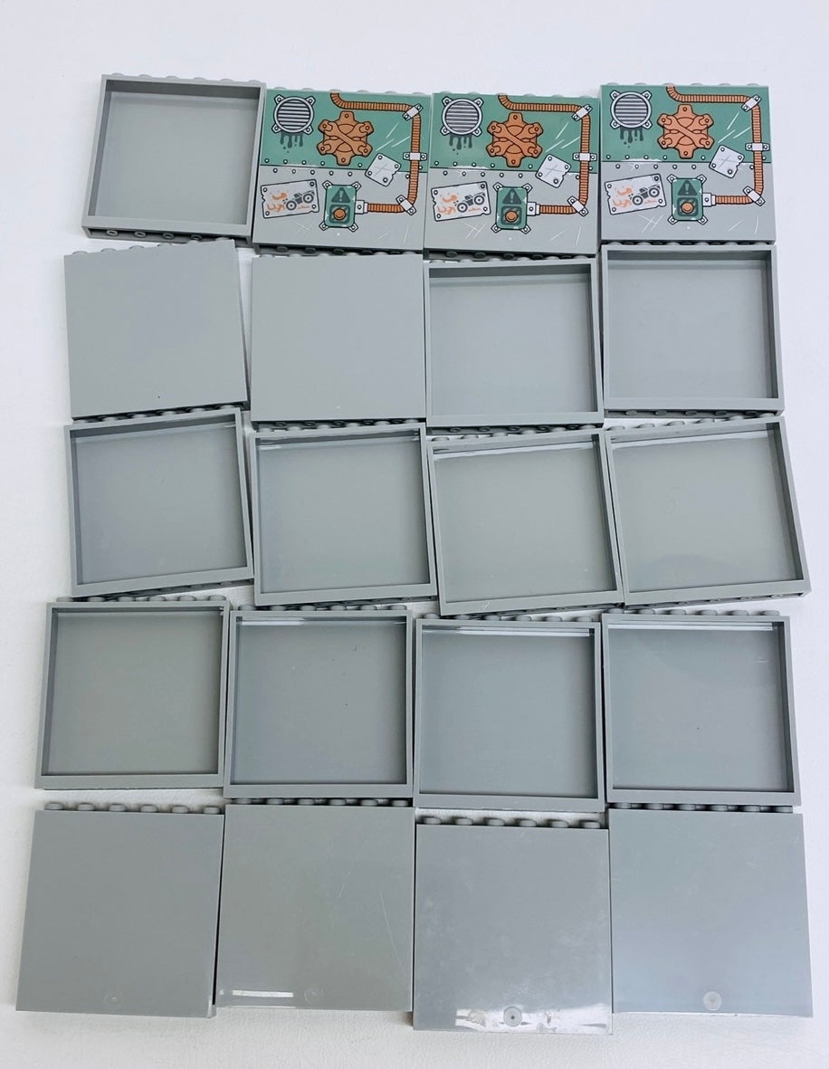 LEGO Panel 1x6x5 Pack of 20 Light Bluish Grey