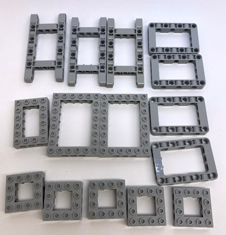 LEGO Technic Light Bluish Grey Open Brick and Frame Fun Pack Mixed Sizes