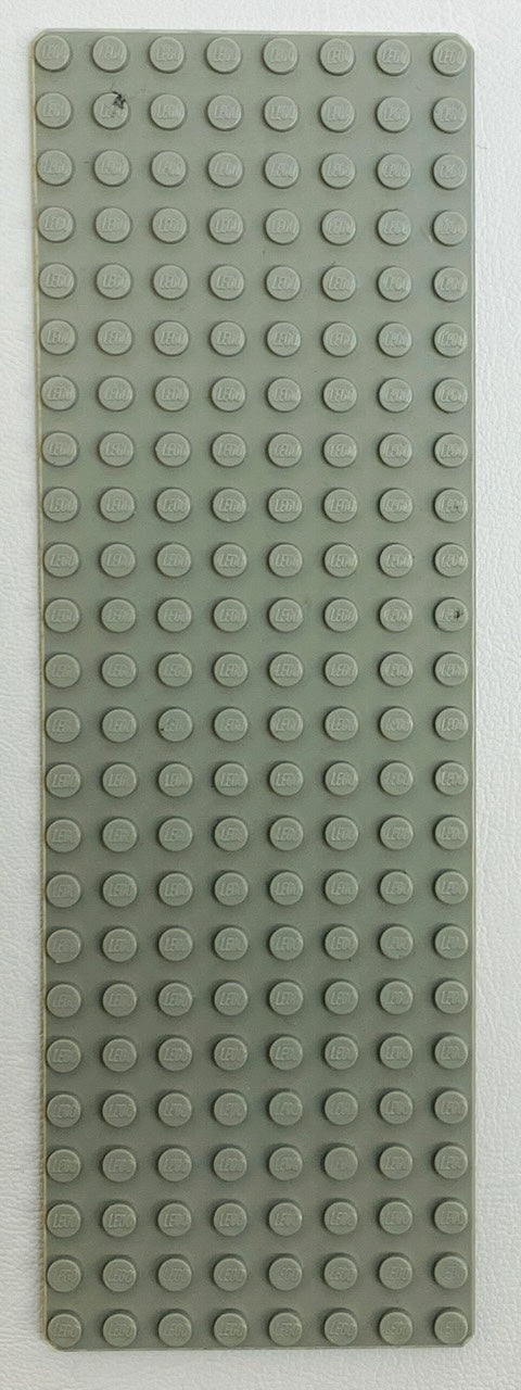 LEGO Vintage Light Grey (Old Shade) Baseplate 8x24