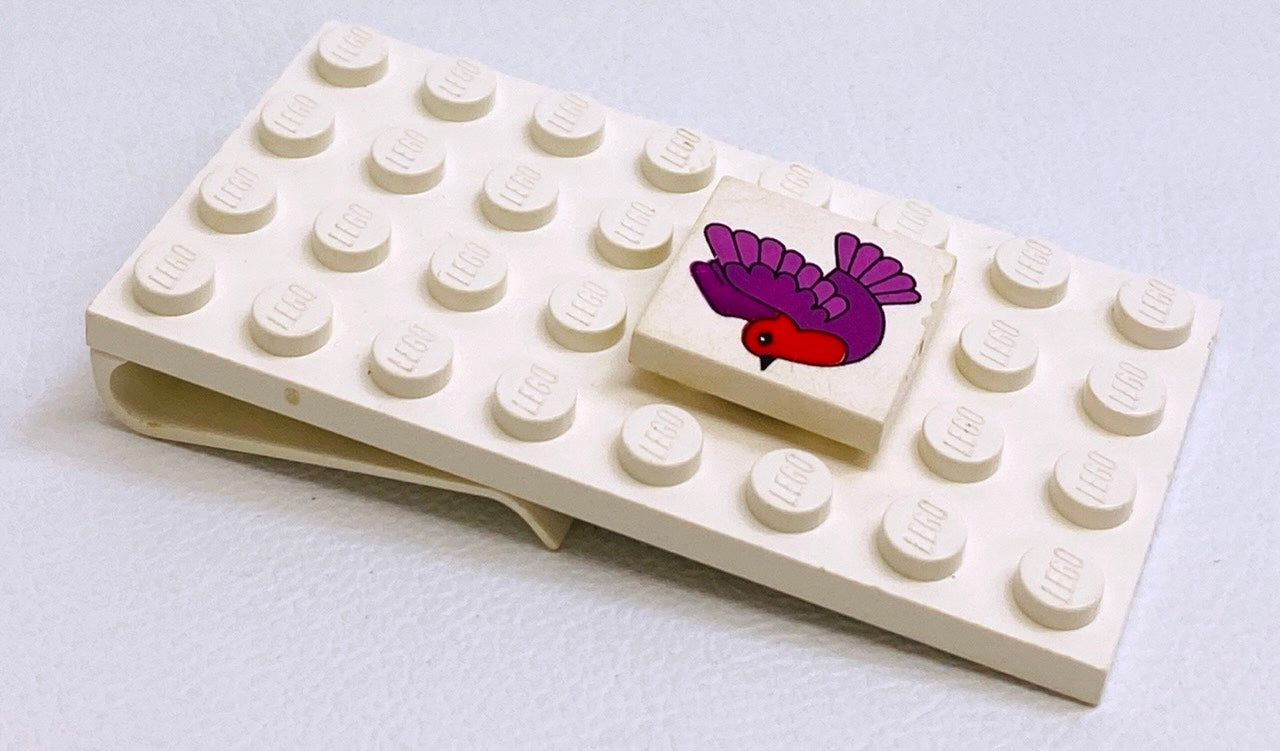 LEGO Scala Vintage Jewelry Plate 4x8 with Clip and Butterfly Tile