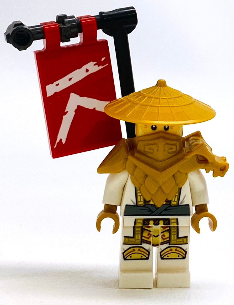 LEGO Ninjago Wu Sensei Minifigure with Flag