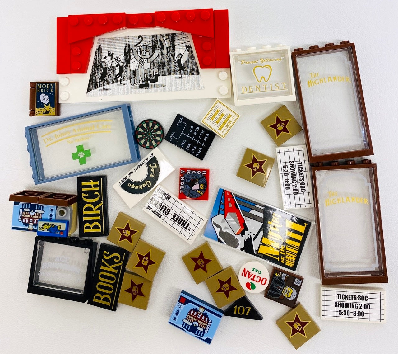 LEGO Modular Building Details Mixed Fun Pack Doors Windows Tiles Signs