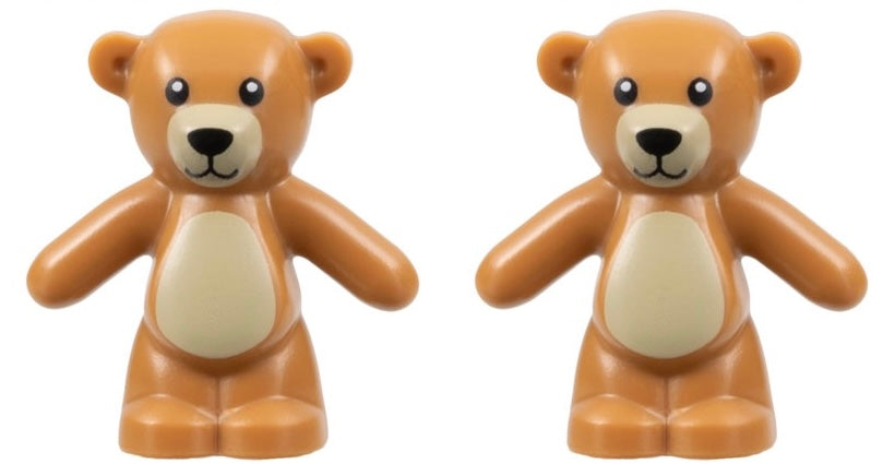 LEGO Teddy Bear Pack of 2 Medium Nougat
