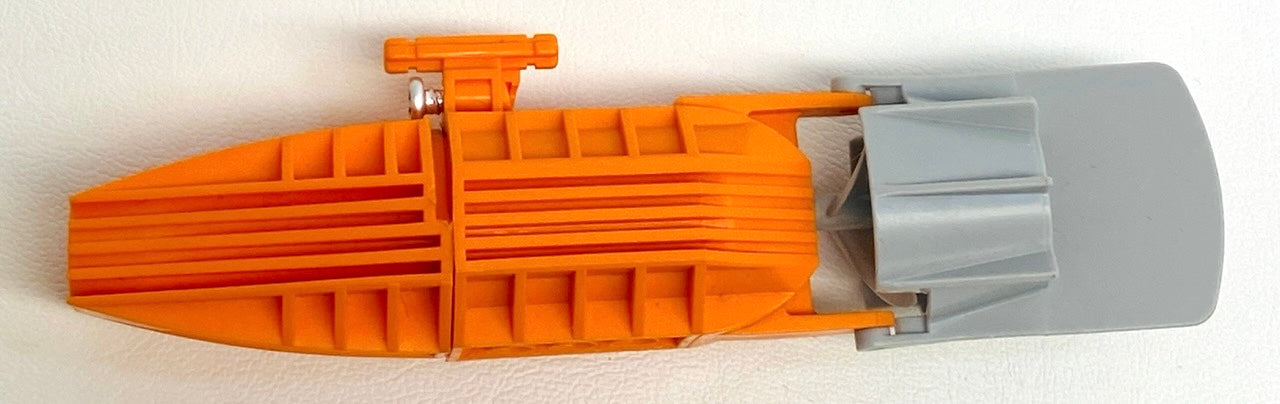 LEGO Vintage Orange Boat Motor with Light Bluish Grey Rudder