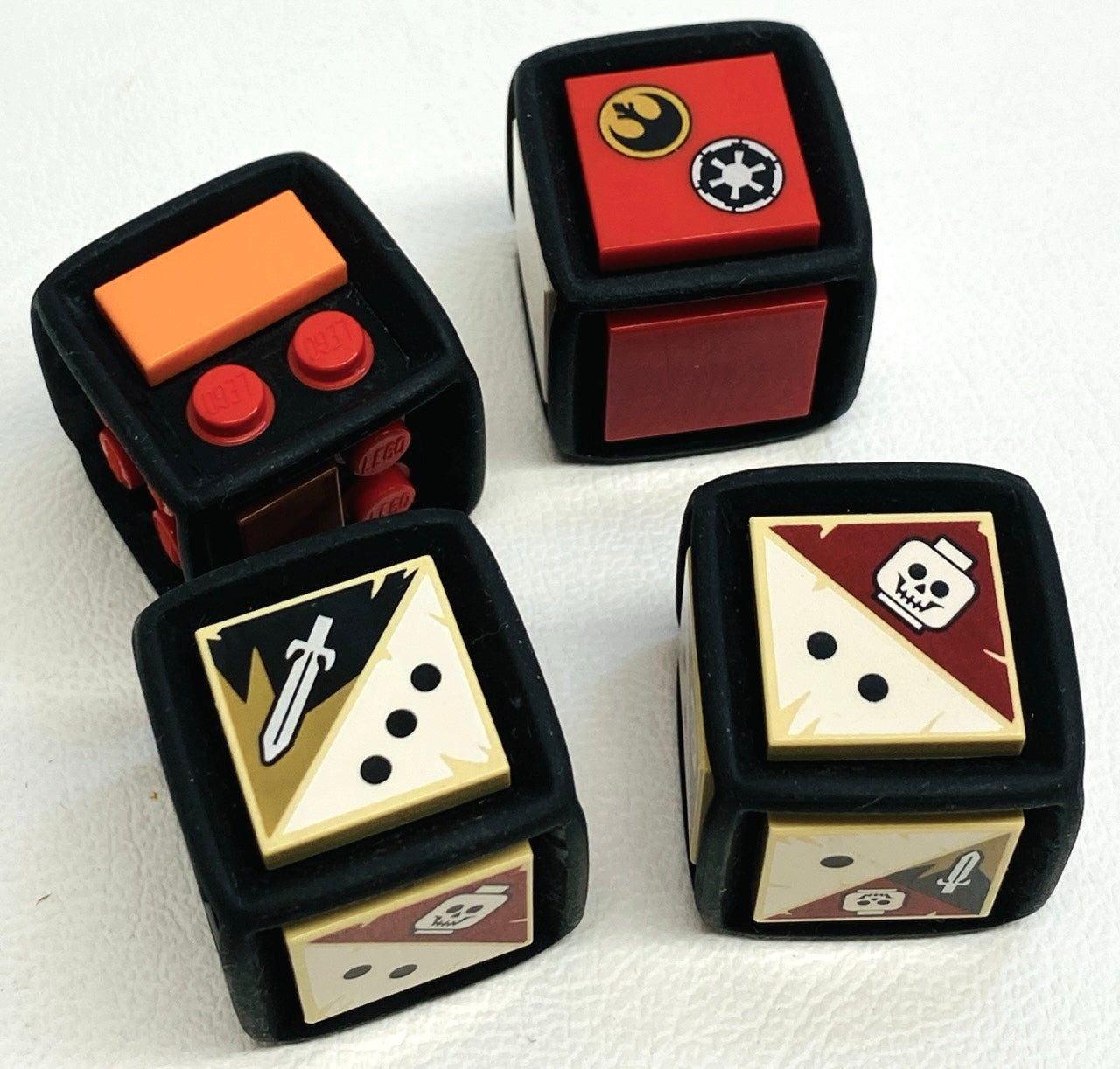 LEGO Game Dice Fun Pack of 4 with Mixed Tiles