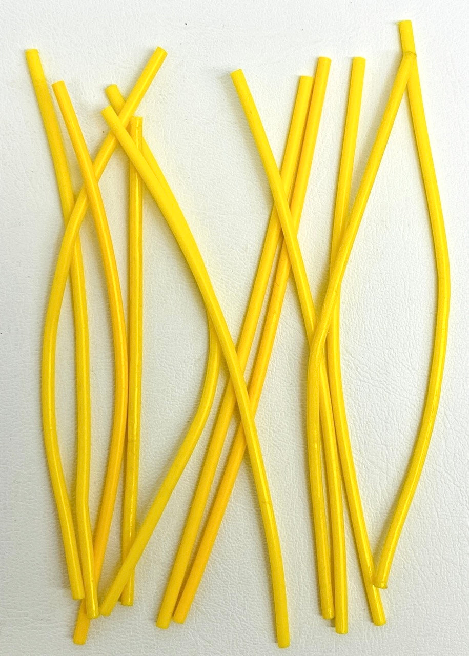 LEGO Yellow Hose 3mm - Pack of 12 - 19L / 15.2cm