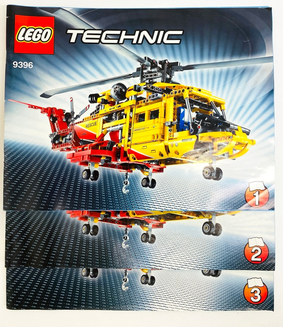 LEGO Technic Helicopter Set #9396 (As Pictured - with Instructions)