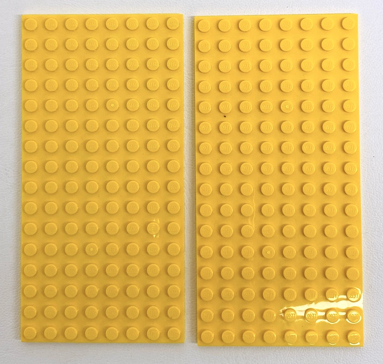 LEGO Plate 8x16 Pack Of 2 Yellow