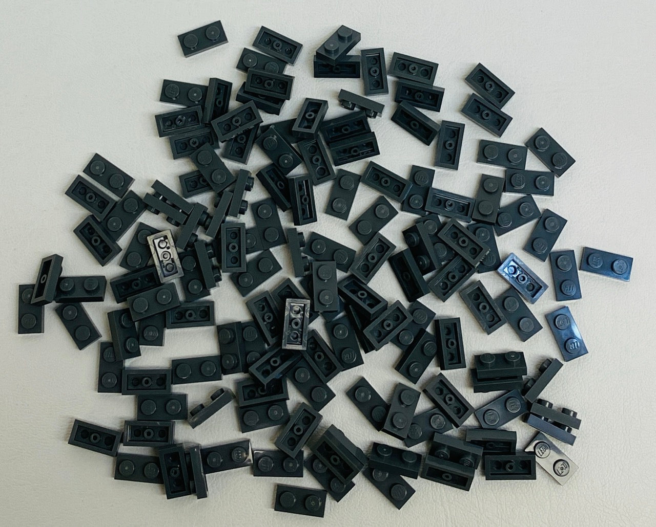 LEGO Plate 1x2 Fun Pack Dark Bluish Grey