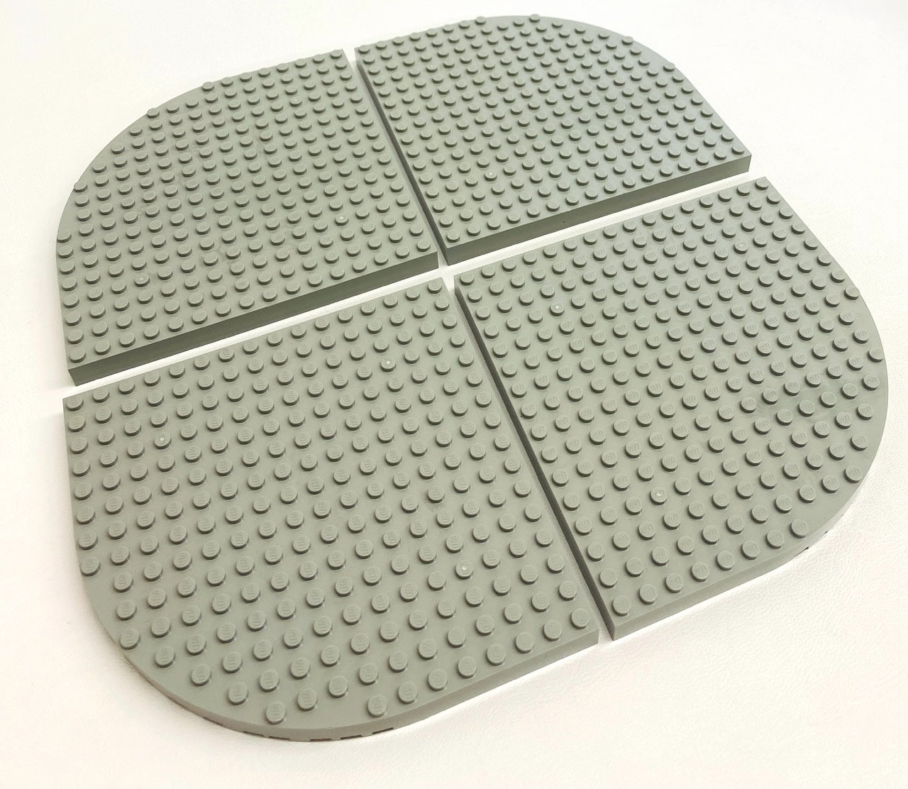 LEGO Star Wars Round Corner Brick 16x16 Pack of 4 Light Grey (Old Shade) from Set #10123 Cloud City