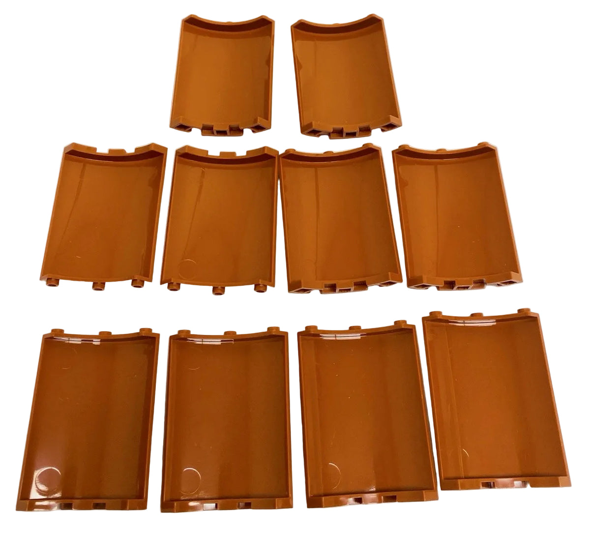 LEGO Dark Orange Quarter Cylinder 4x4x6 Pack of 10