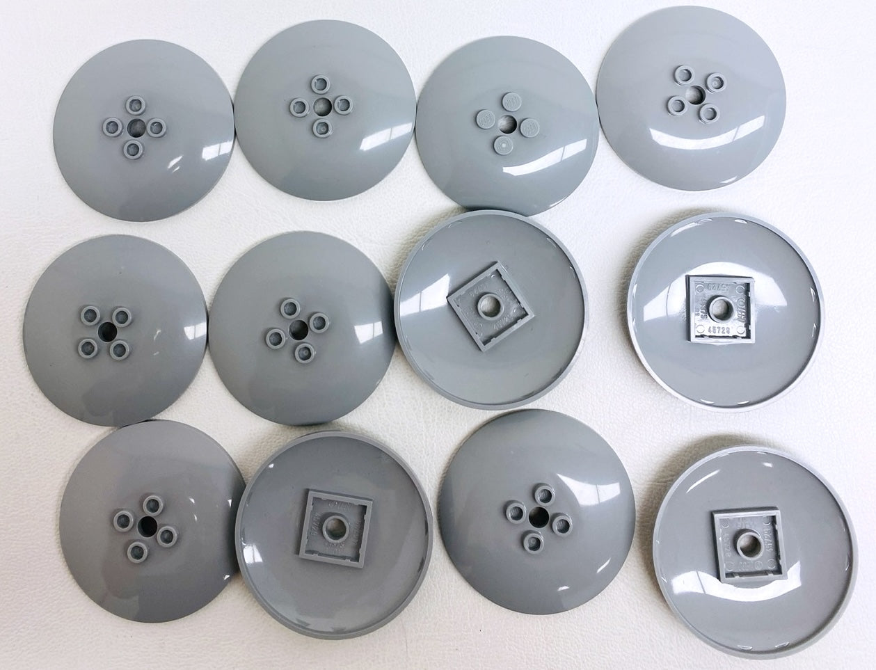 LEGO Dish 6x6 Pack of 12 Light Bluish Grey - Star Wars