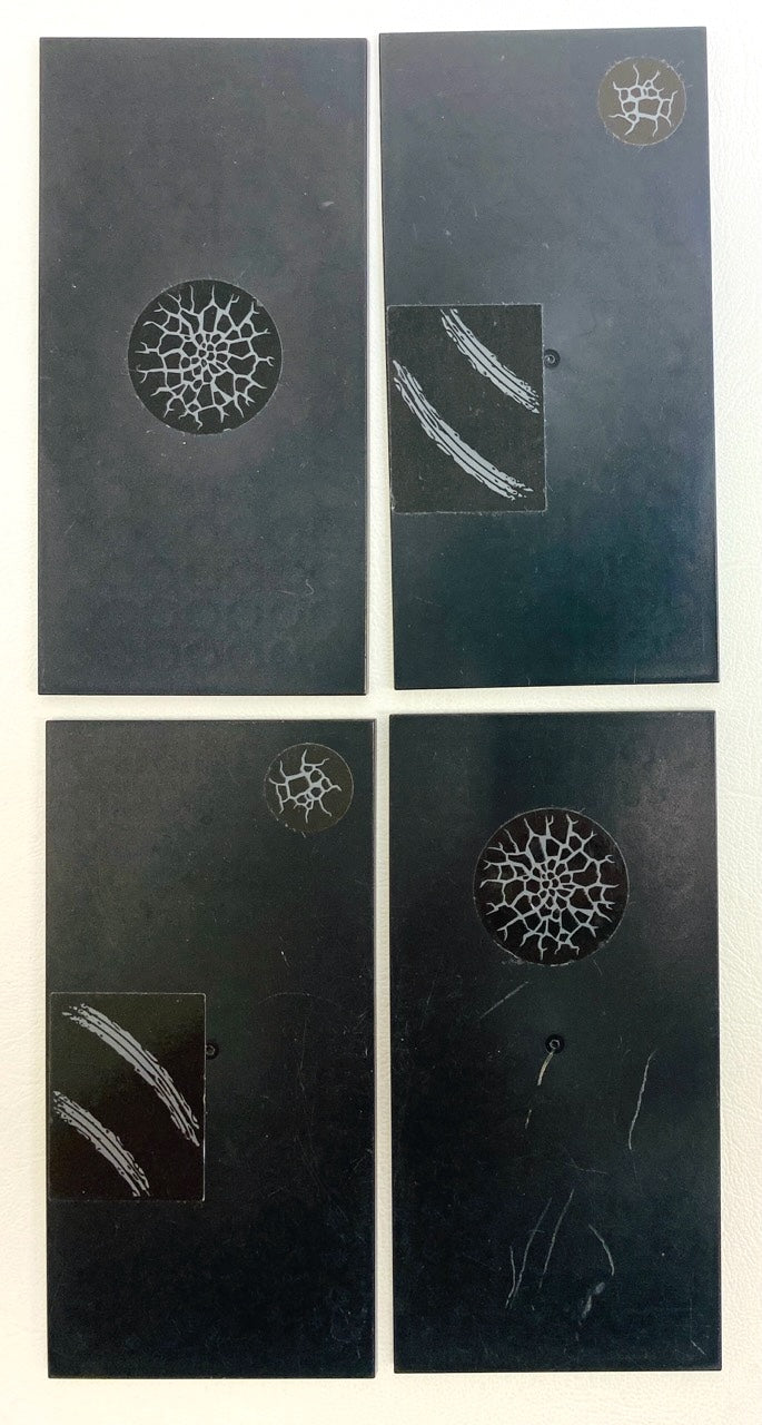 LEGO Tile 8x16 Fun Pack of 4 Black with Stickers from Spider-Man Set #76057 Ultimate Bridge Battle