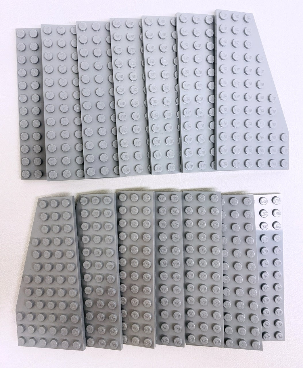 LEGO Light Bluish Grey Wedge Plate 12x6 Fun Pack