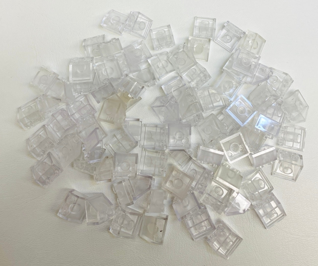 LEGO Trans Clear Slope 45 2x2 Fun Pack