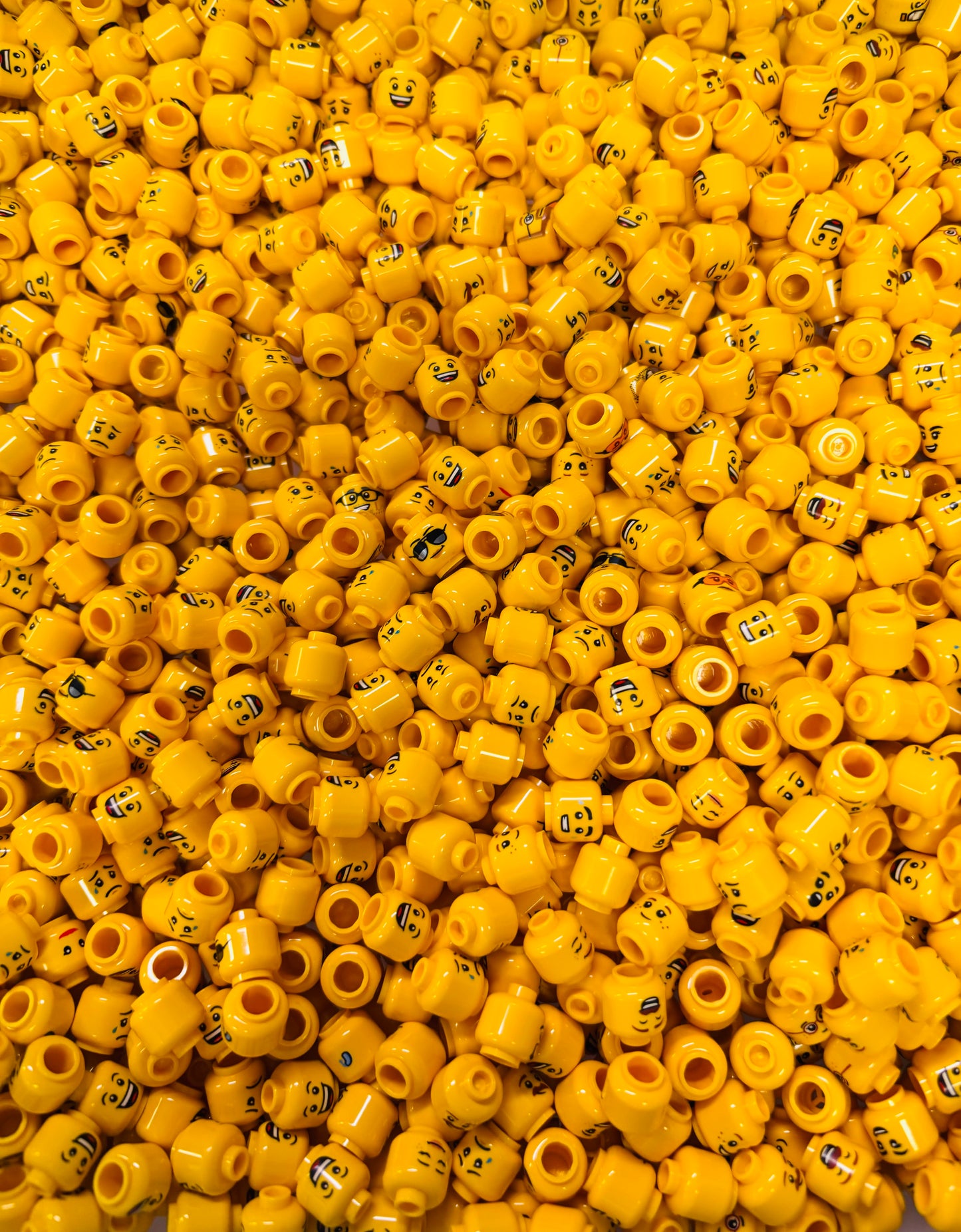 LEGO Minifigure Heads BRAND NEW x 50 pieces.