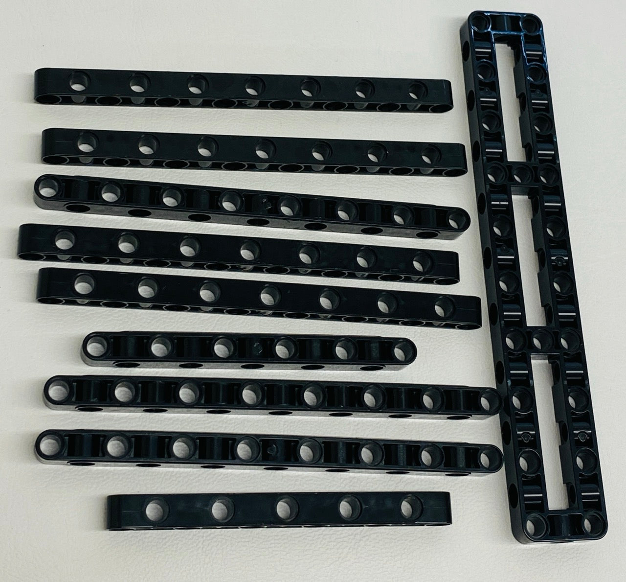 LEGO Technic Black Liftarm Fun Pack Perpendicular Holes Mixed Types