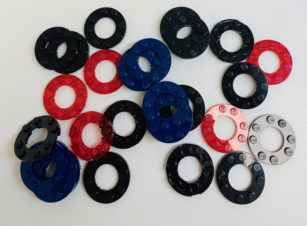 LEGO Round Plate 4x4 with Round Open Centre Mixed Fun Pack