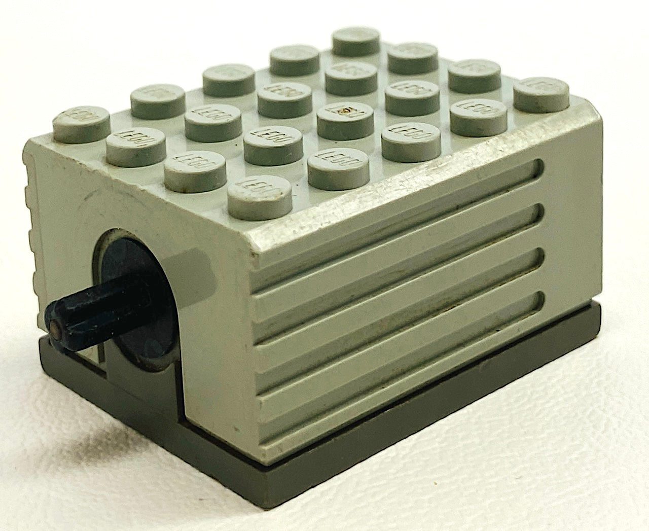 LEGO Vintage 9V Motor 5x4x2-1/3 Light Grey / Dark Grey (Old Shades)