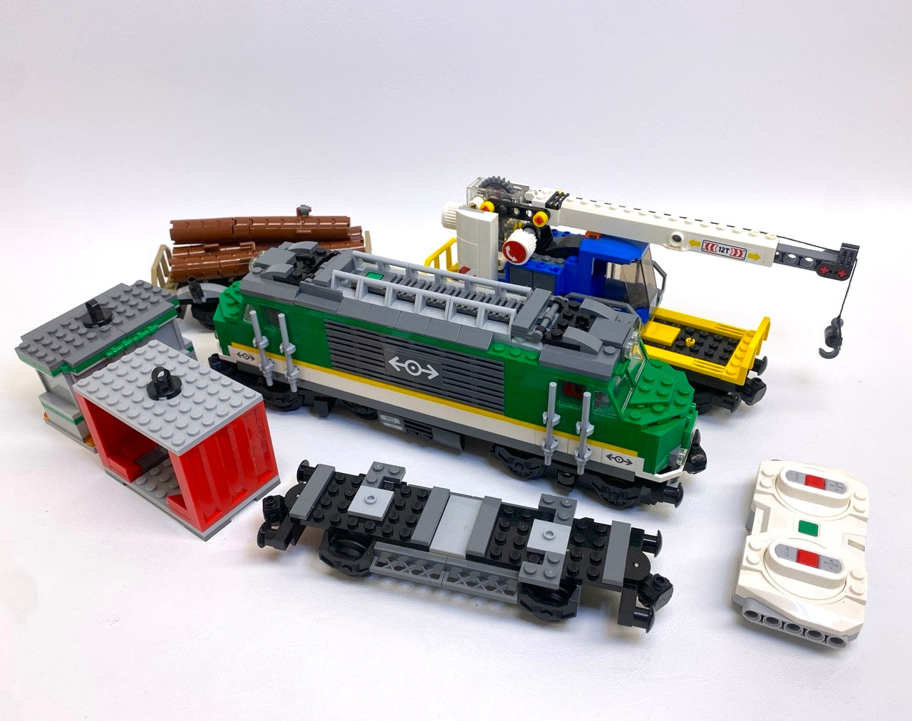 LEGO Trains Cargo Train - Powered Up - From Set #60198 As Pictured