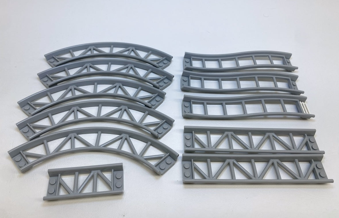 LEGO Roller Coaster Track Mixed Pack Light Bluish Grey