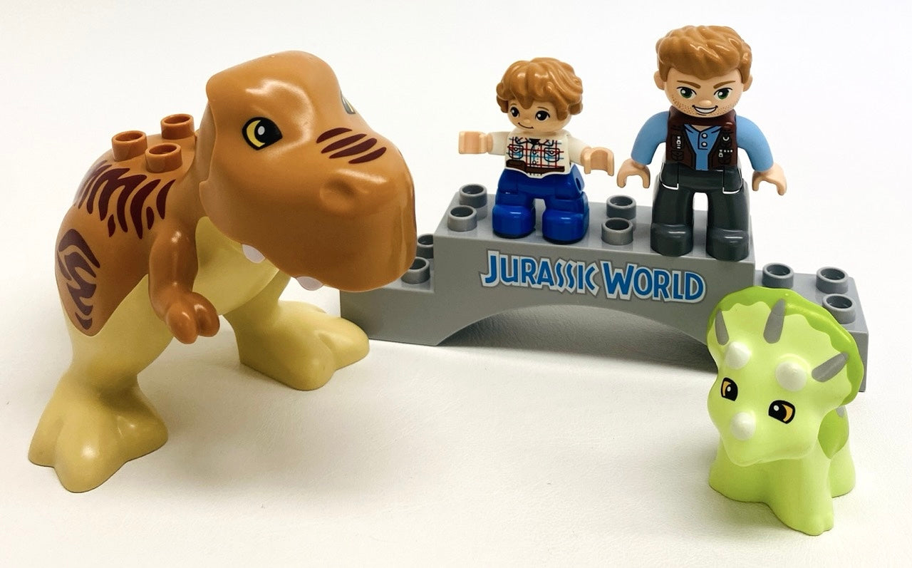 LEGO Duplo Jurassic World Fun Pack T-Rex Triceratops Figures and More
