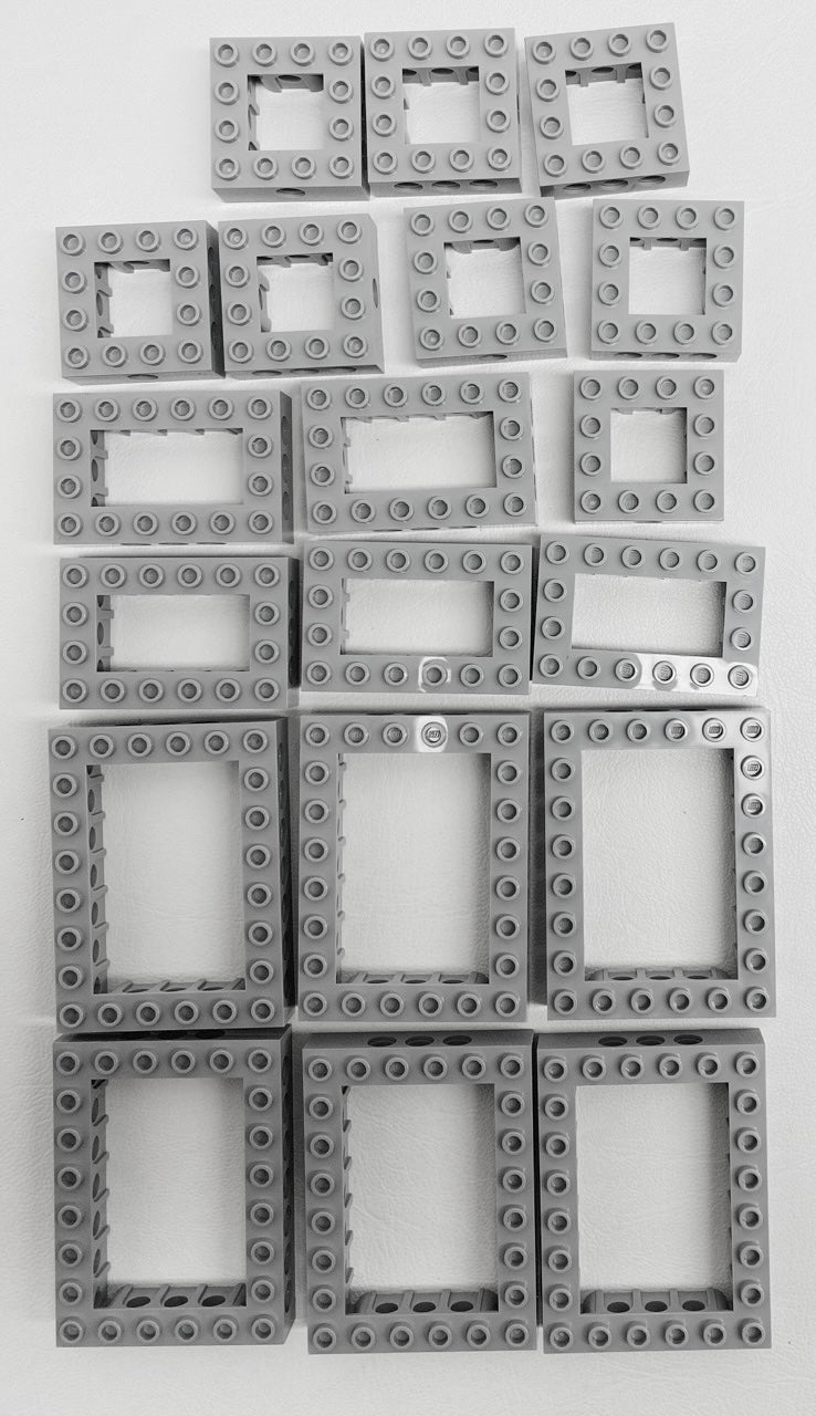 LEGO Technic Light Bluish Grey Open Brick Fun Pack Mixed Sizes