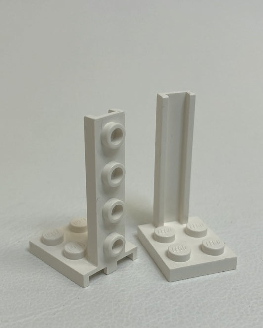 LEGO Trains Vintage Bracket 2x1/1x4 Pack of 2 White