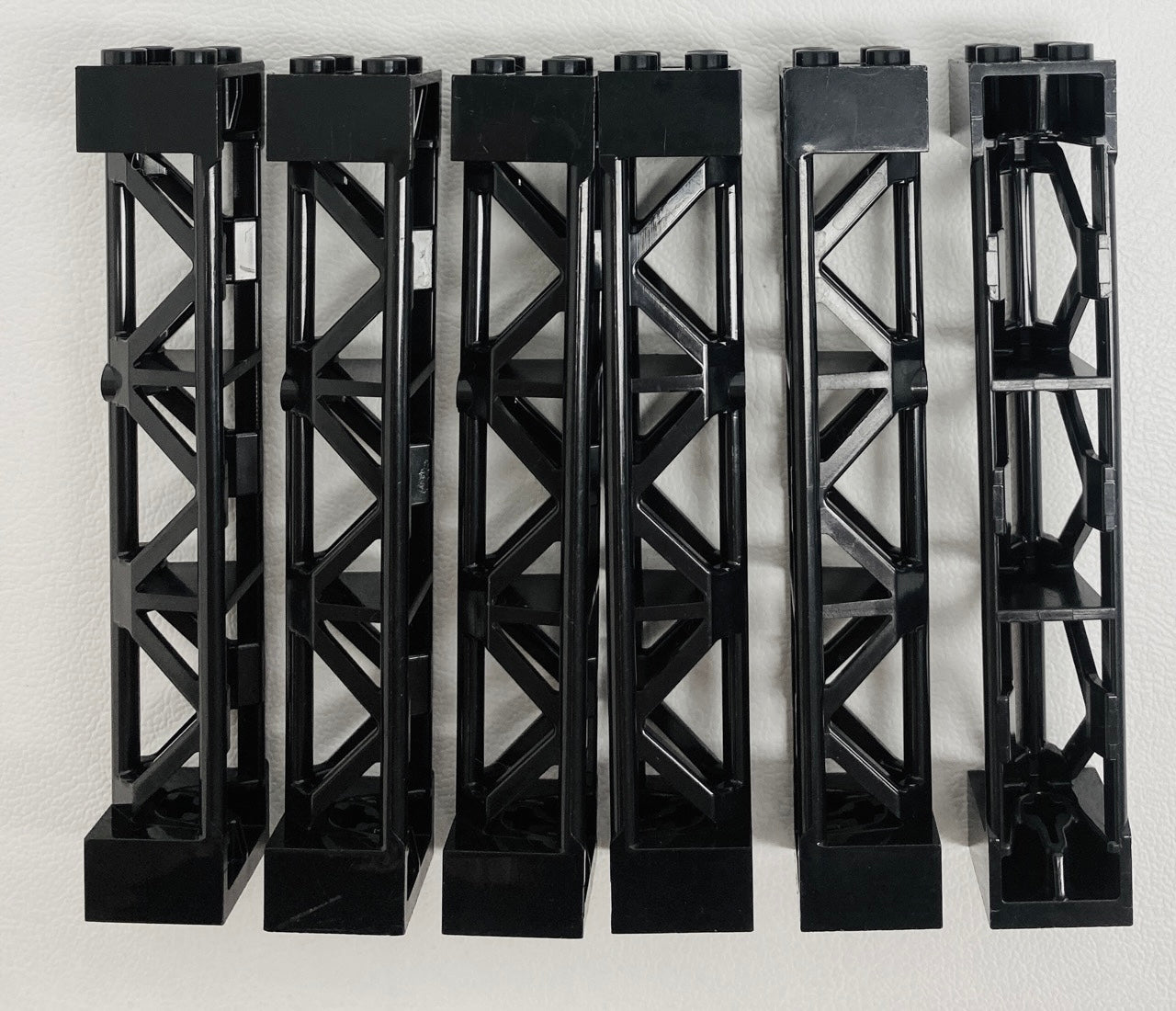 LEGO Support 2x2x10 Pack Of 6 Black