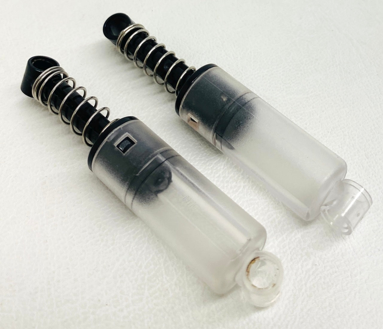 LEGO Technic Shock Absorber 10L Damped - Soft Spring - Pack of 2 Black / Trans Clear