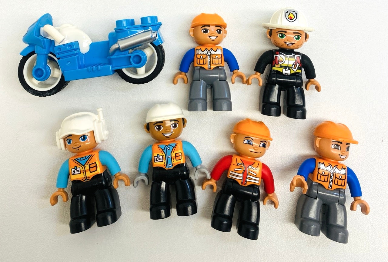 LEGO Duplo People Fun Pack Mixed Figures with Motorcycle