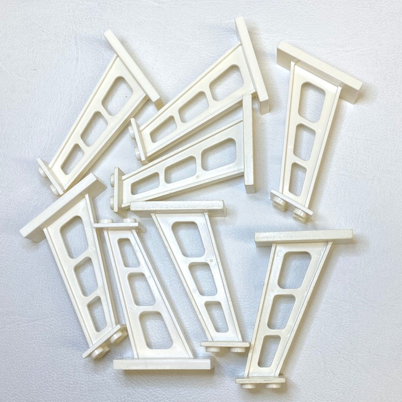 LEGO White Support Inclined Stanchion 2x4x5 Pack of 8