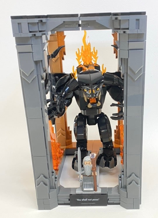 LEGO Lord of the Rings Balrog Book Nook with Gandalf Minifigure Set #10367 As Pictured