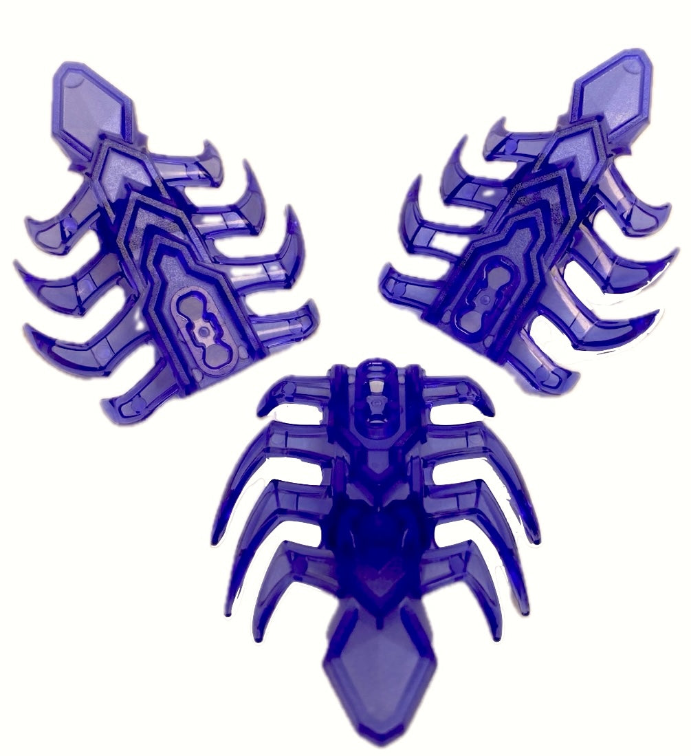 LEGO Bionicle Spine Armour Pack of 3 Trans Purple